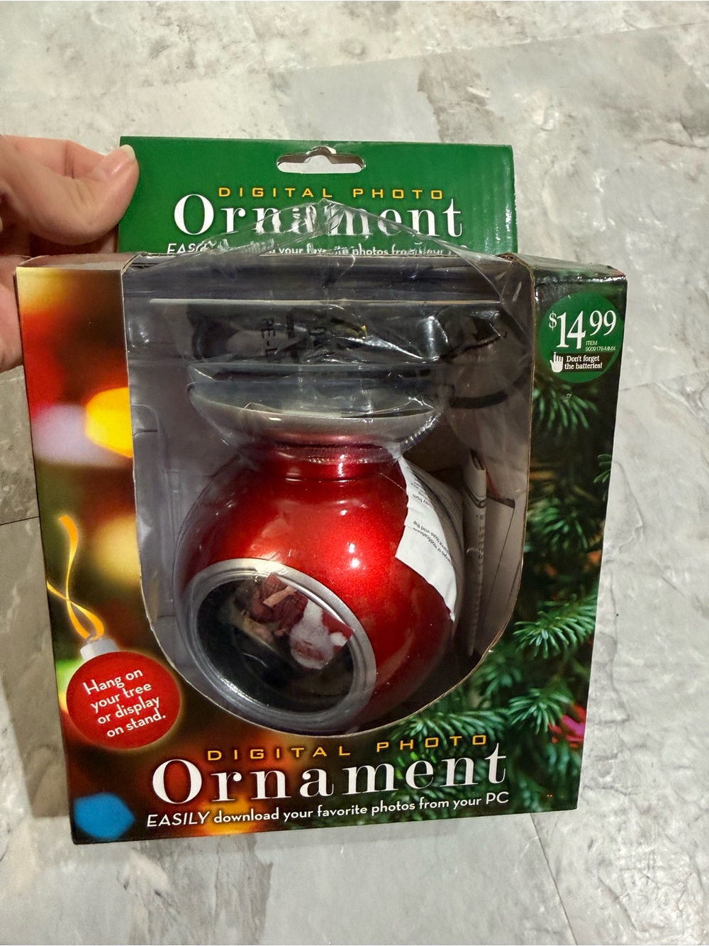 Vintage Digital Photo Christmas Ornament – Brand New in Box
